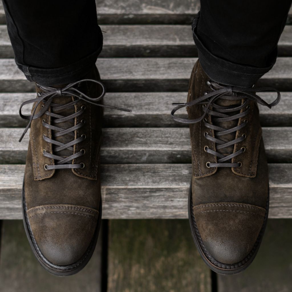 Captain | Dark Olive Suede - Image 6