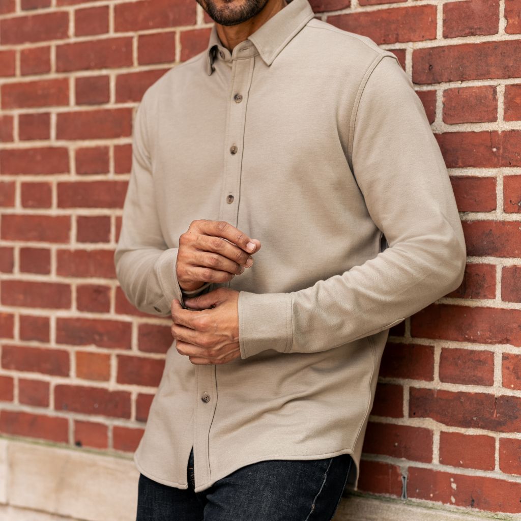 Everyday Button-Down Shirt | Taupe - Image 6
