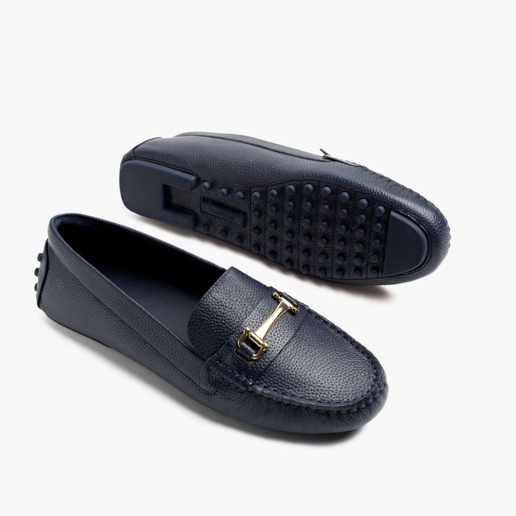 Driving Loafer | Navy & Gold - Image 4
