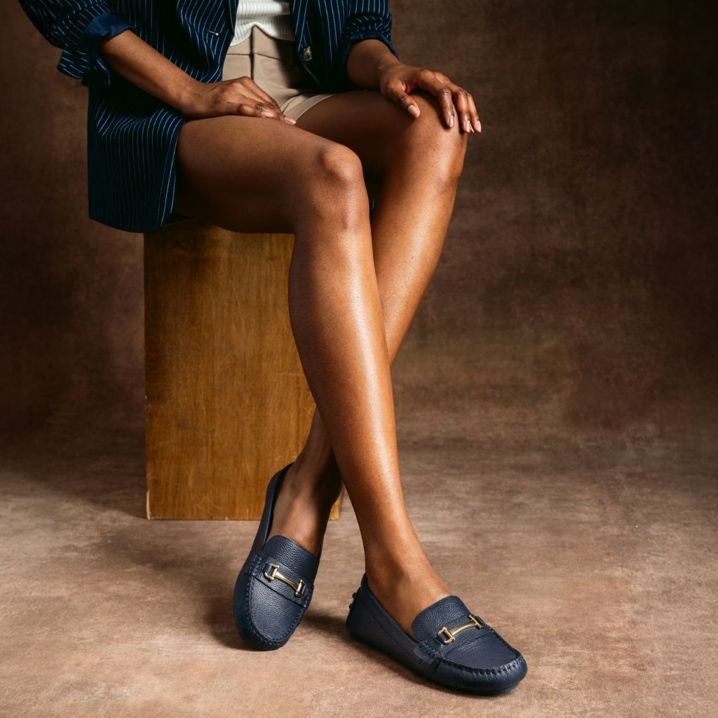 Driving Loafer | Navy & Gold - Image 8