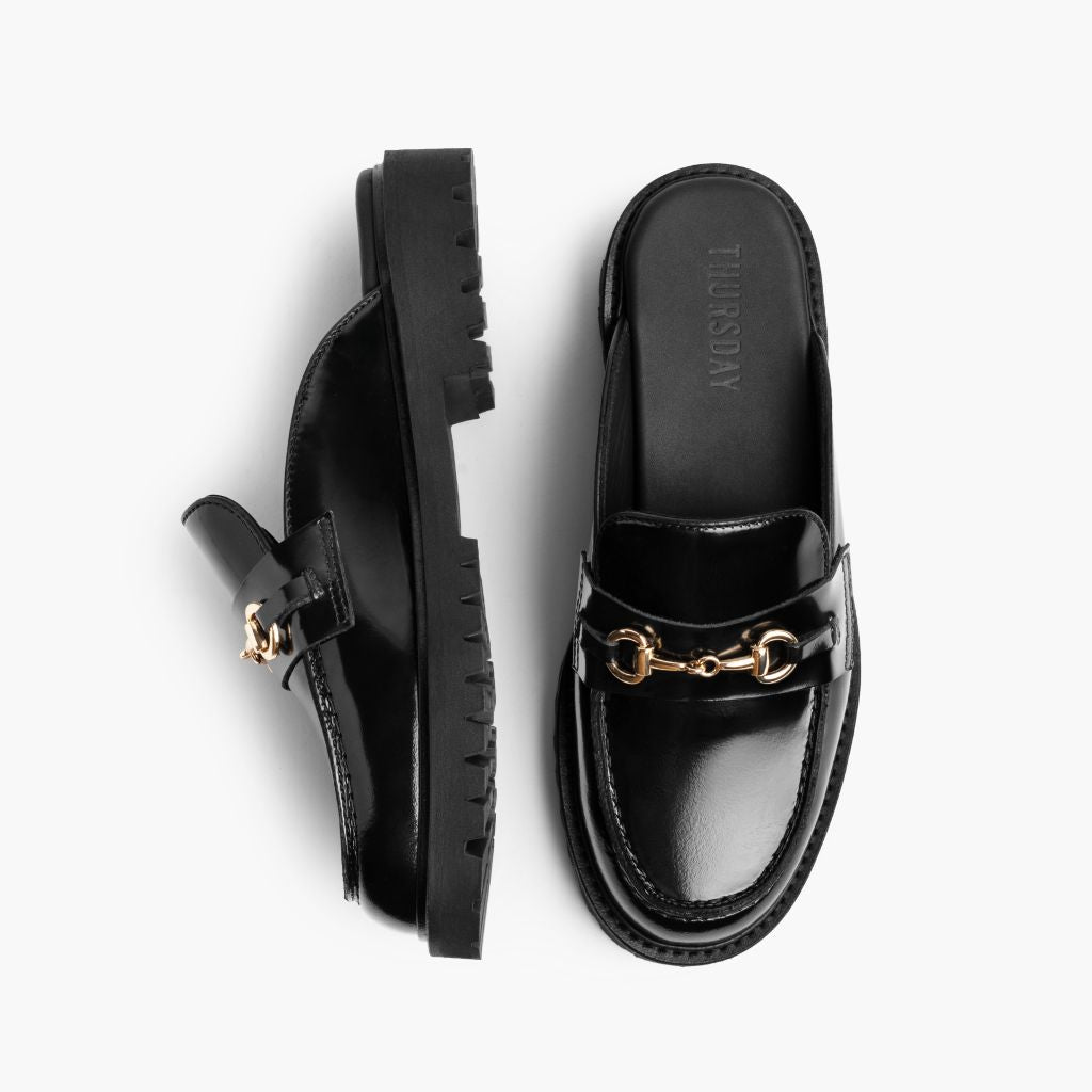 Penny Mule | Black & Gold - Image 3