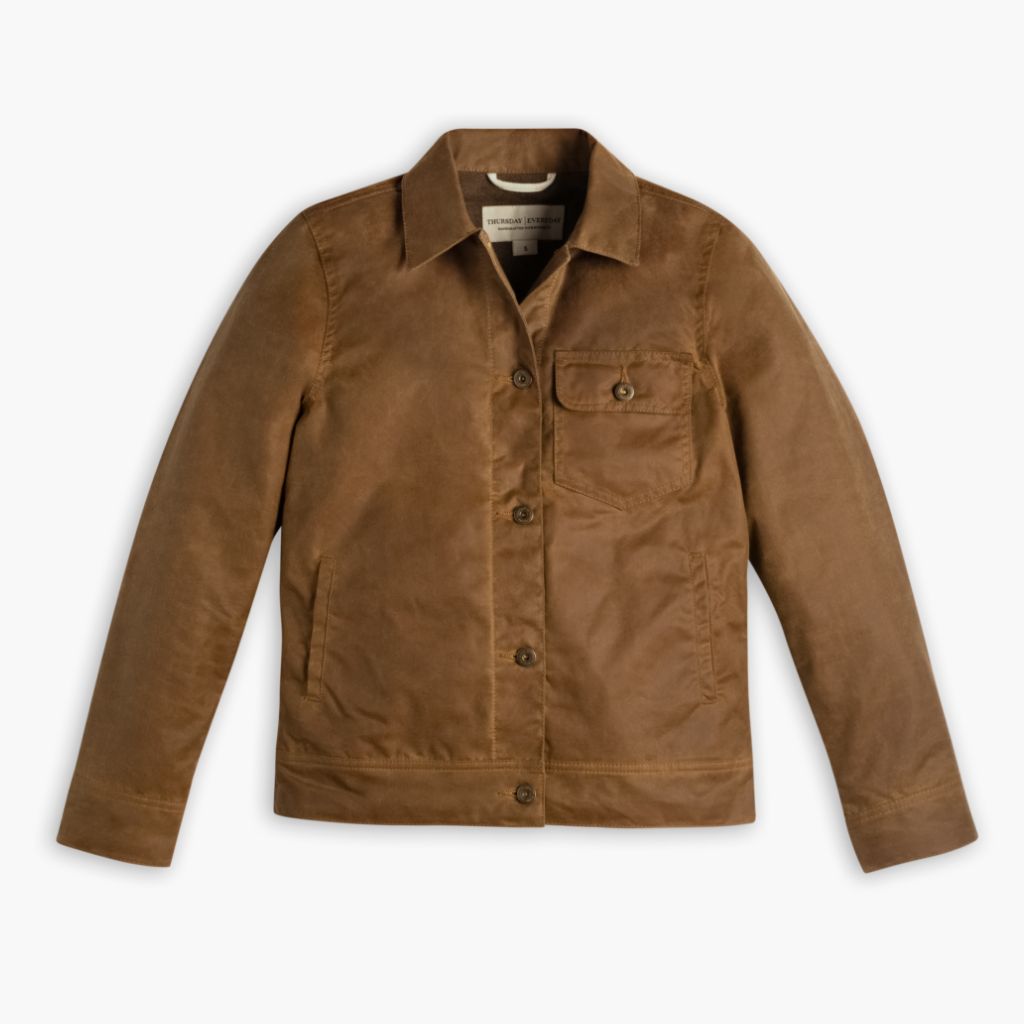 Waxed Canvas Field Jacket | Khaki - Image 4